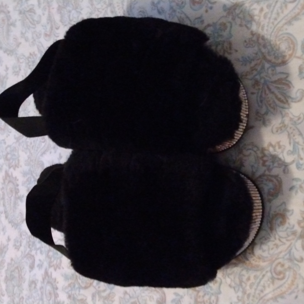 Cozy fury slippers